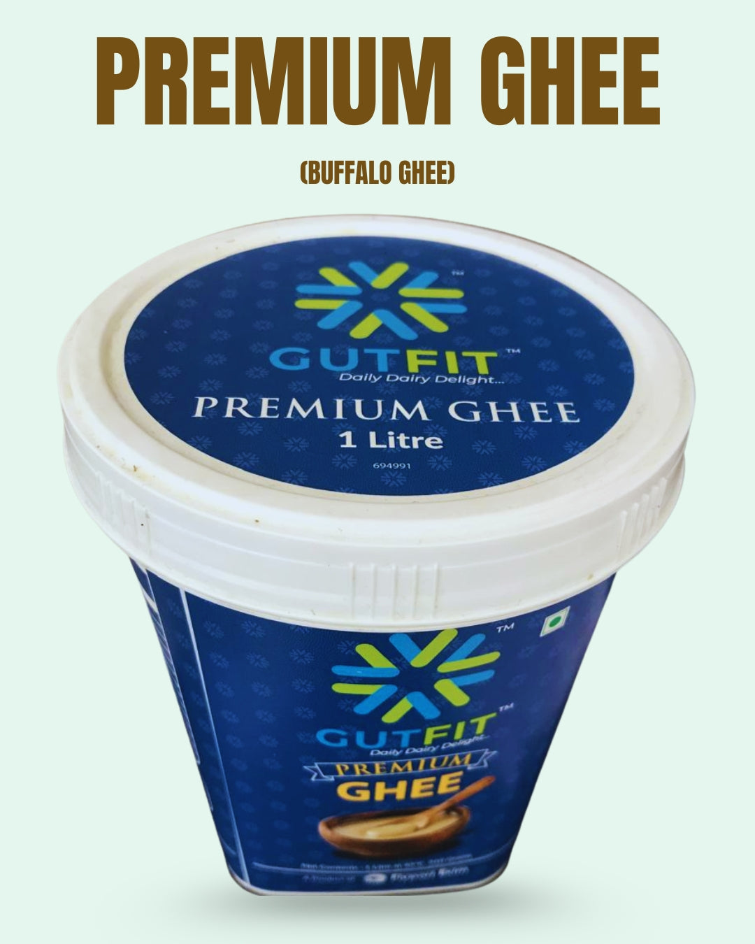 GUTFIT Premium Buffalo Ghee – Rich, Pure & Traditional